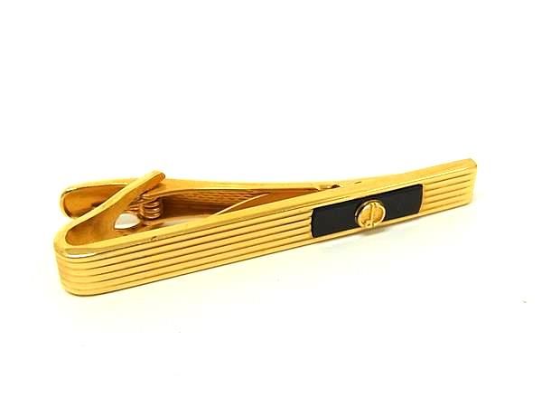 ■美品■ dunhill ダンヒル ネクタイピン タイクリップ アクセサリー ビジネス 紳士 メンズ ゴールド系 DN2036