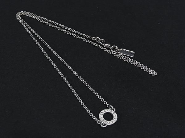 COACH コーチ ラインストーン ネックレス アクセサリー レディース メンズ シルバー系 DN2157