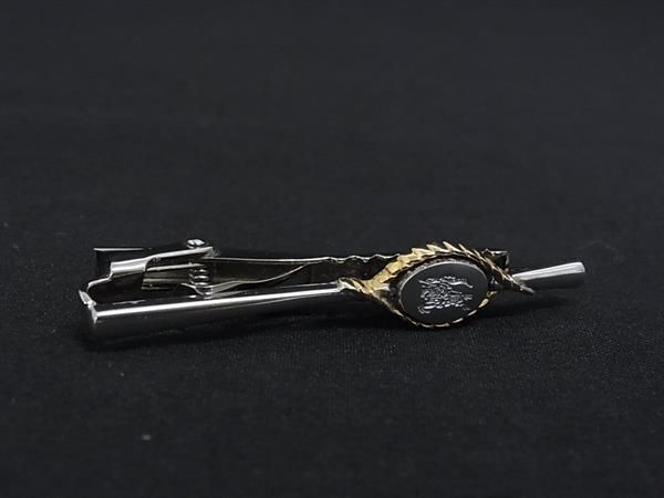 ■美品■ Burberrys バーバリーズ タイクリップ ネクタイピン アクセサリー ビジネス 紳士 メンズ シルバー系 DN2099