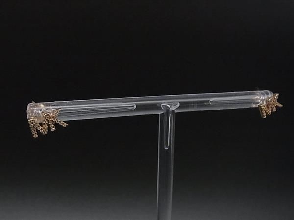 ■美品■ MICHAEL KORS マイケルコース ラインストーン ピアス アクセサリー レディース ゴールド系 DM8302