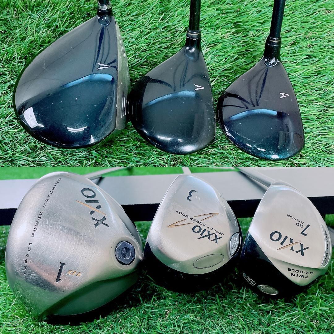 即コースデビュー ゼクシオ入り ゴルフクラブ フルセット メンズ G3791