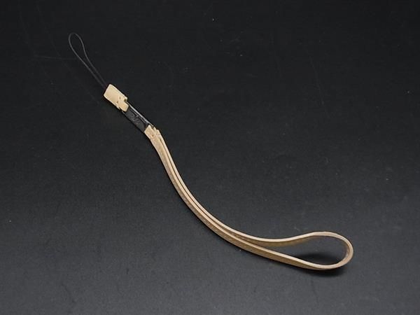 GUCCI グッチ レザー 携帯ストラップ キーホルダー レディース ベージュ系×シルバー系 DM8317