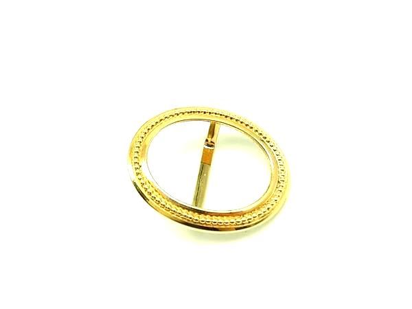 ■美品■ ChristianDior クリスチャンディオール バックルのみ ベルトバックル ベルト用金具 ゴールド系 DM8356