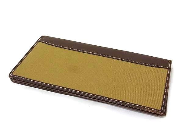 HUNTING WORLD ハンティングワールド レザー×キャンバス 二つ折り 長