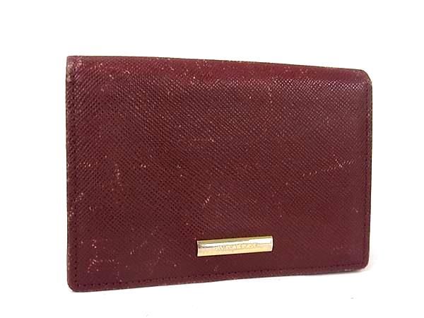 BURBERRY バーバリー レザー カードケース カード入れ パスケース 定期入れ ブラウン系 DN2662