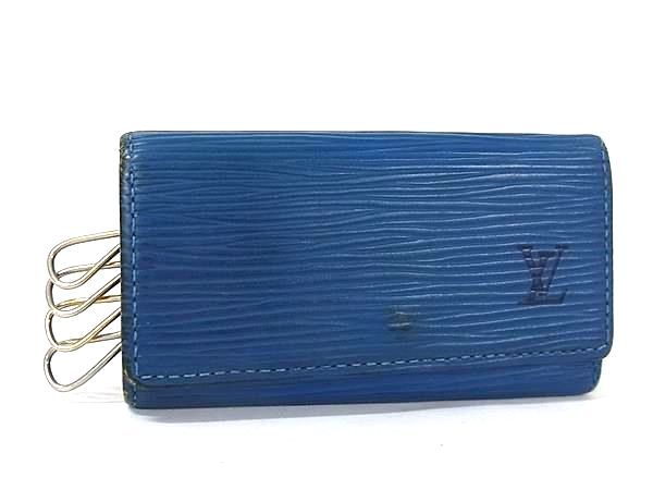 LOUIS VUITTON ルイヴィトン M63825 エピ ミュルティクレ4 4連 キーケース 鍵入れ メンズ レディース トレドブルー DN2772
