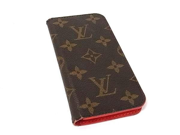 LOUIS VUITTON ルイヴィトン M63404 モノグラム フォリオ iPhone 7 対応 アイフォンケース スマホケース ブラウン系 DN2780