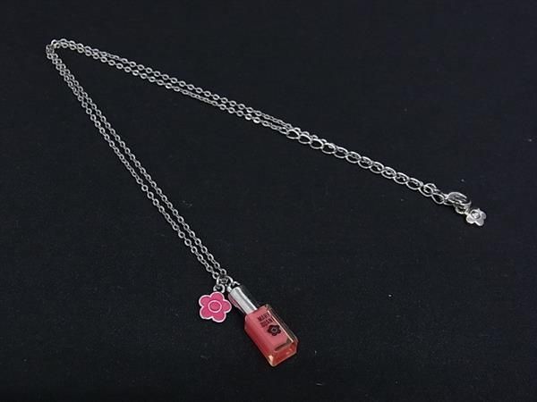 MARY QUANT マリークワント マニキュアモチーフ ネックレス ペンダント アクセサリー レディース シルバー系×ピンク系 DN3320