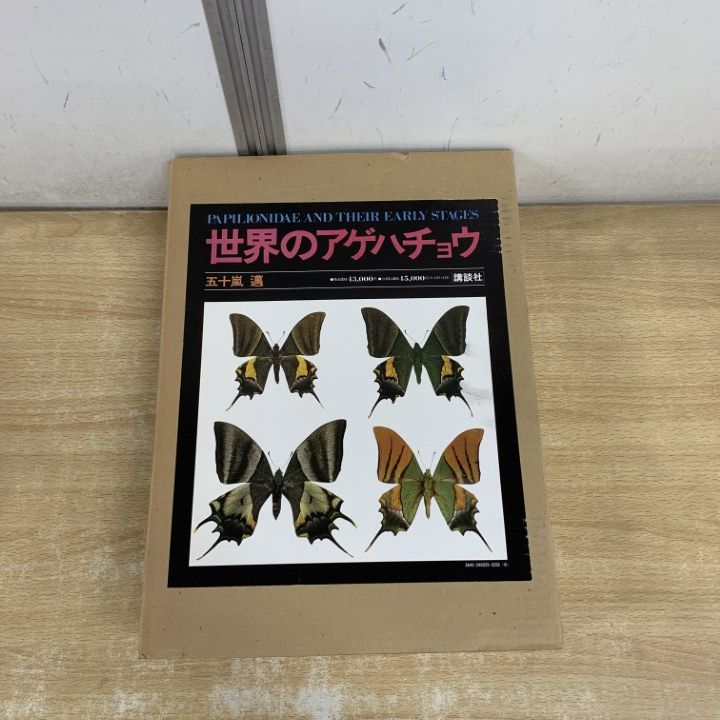講談社  世界のアゲハチョウ  五十嵐邁（解説編・図版編）長期保管品 □01)【1点限り!】世界のアゲハチョウ/解説編/図版編/2冊入り/五十嵐邁
