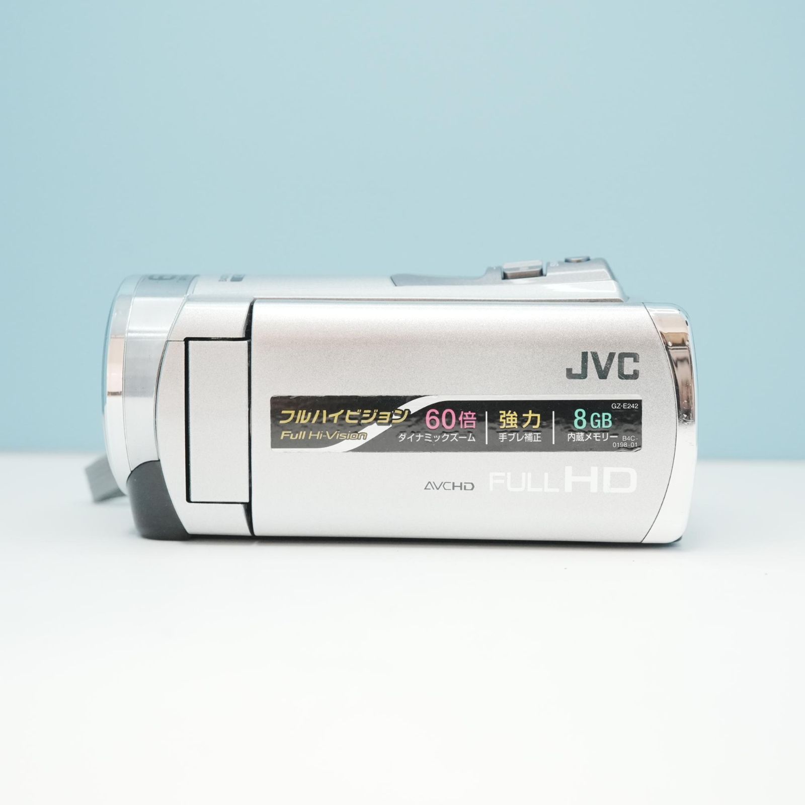 ビデオカメラ JVC GZ-E242 JVC GZ-E242-S ビデオカメラ スマホ転送OK フルセット a6467 - メルカリ