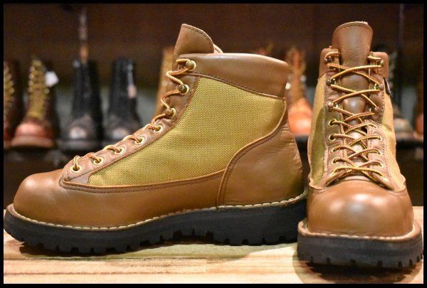 【6.5EE 良品 白タグ】Danner ダナーライト 30420X 茶 ブラウン カーキ ゴアテックス GORE-TEX 編み上げ ハイキング ブーツ HOPESMORE【GE116】