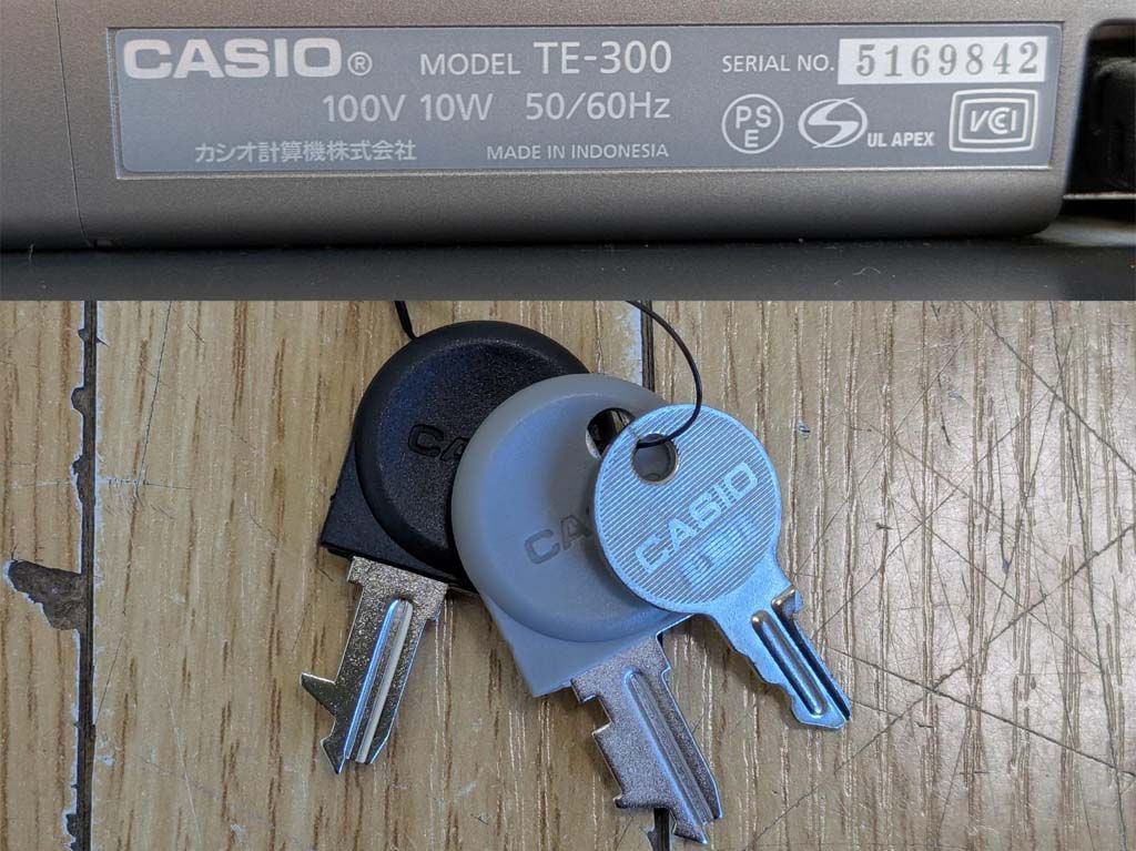 CASIO カシオ レジスターTE-300 領収書発行機能 10部門 赤 - メルカリ