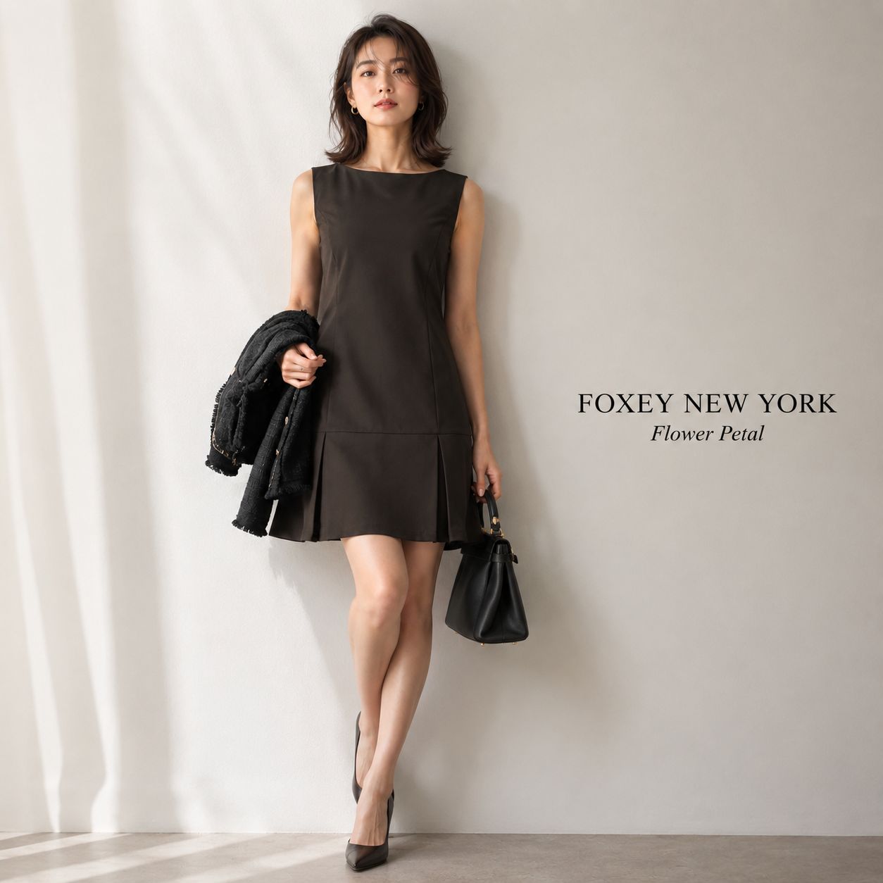 美品】FOXEY NEW YORK /フォクシーニューヨーク Flower Petal 38「7～9