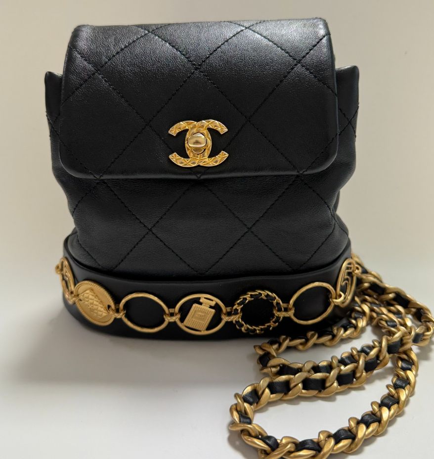 (DAEGU) CHANEL シャネル シンボル コイン デザインテープ バックパック