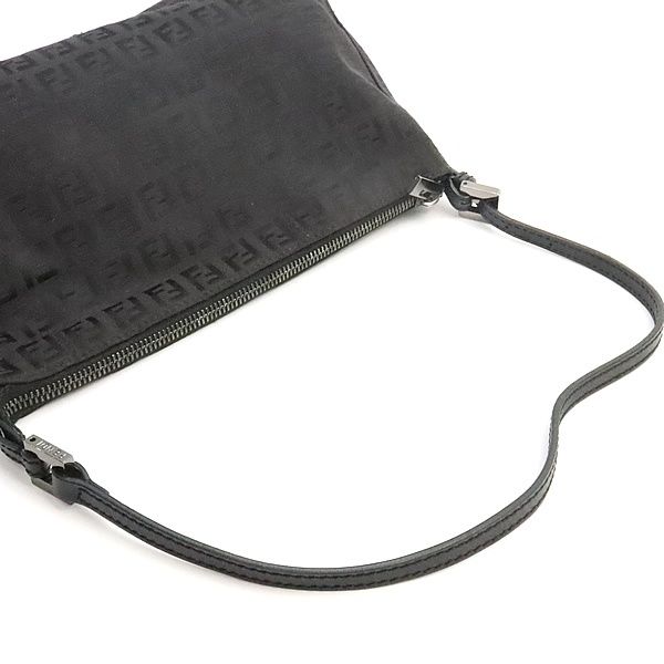 フェンディ FENDI ズッキーノ ミニショルダーバッグ ブラック ナイロン