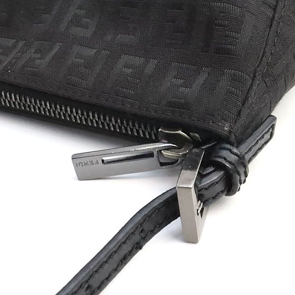 フェンディ FENDI ズッキーノ ミニショルダーバッグ ブラック ナイロン