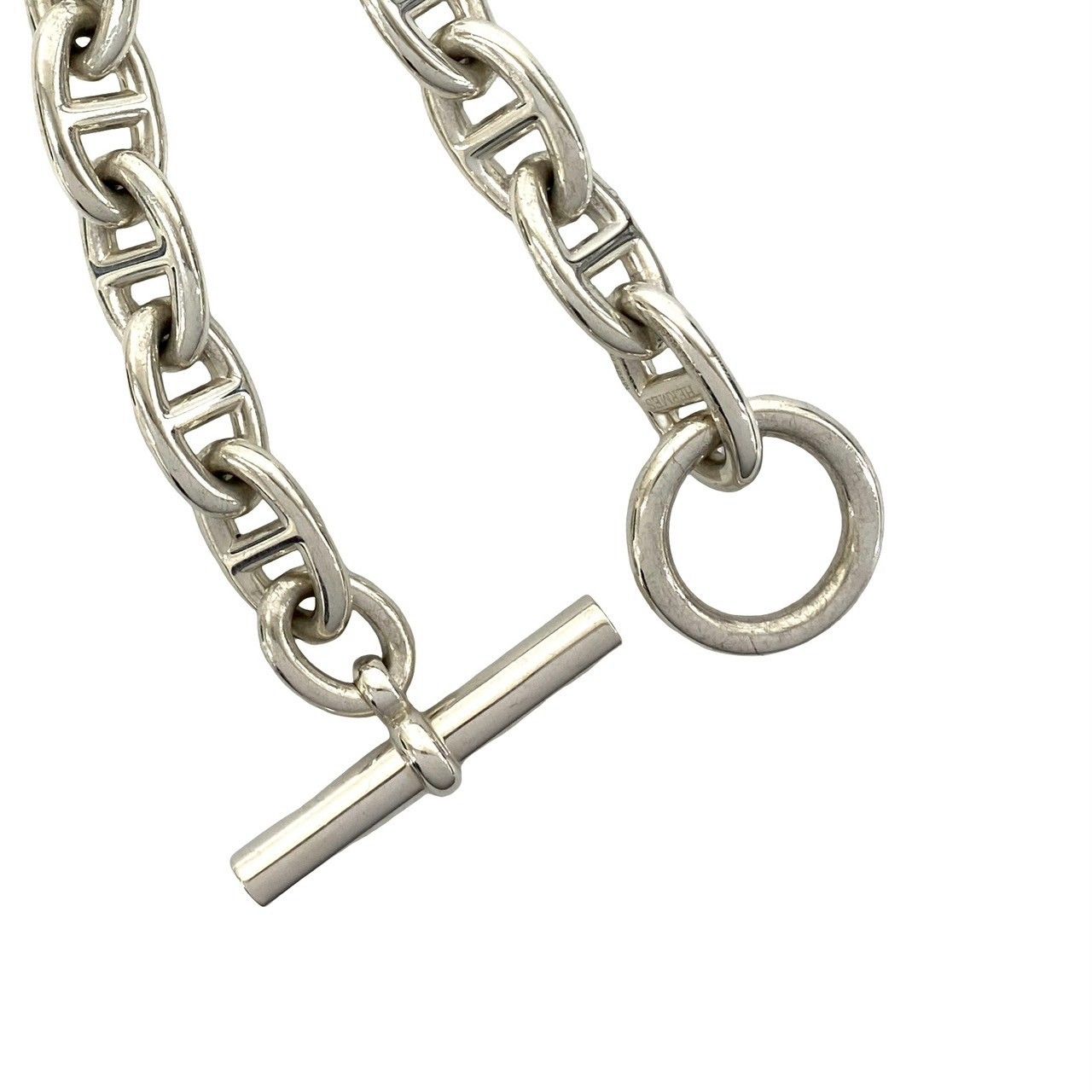 極 美品 HERMES エルメス シェーヌダンクル TGM ブレスレット 12コマ