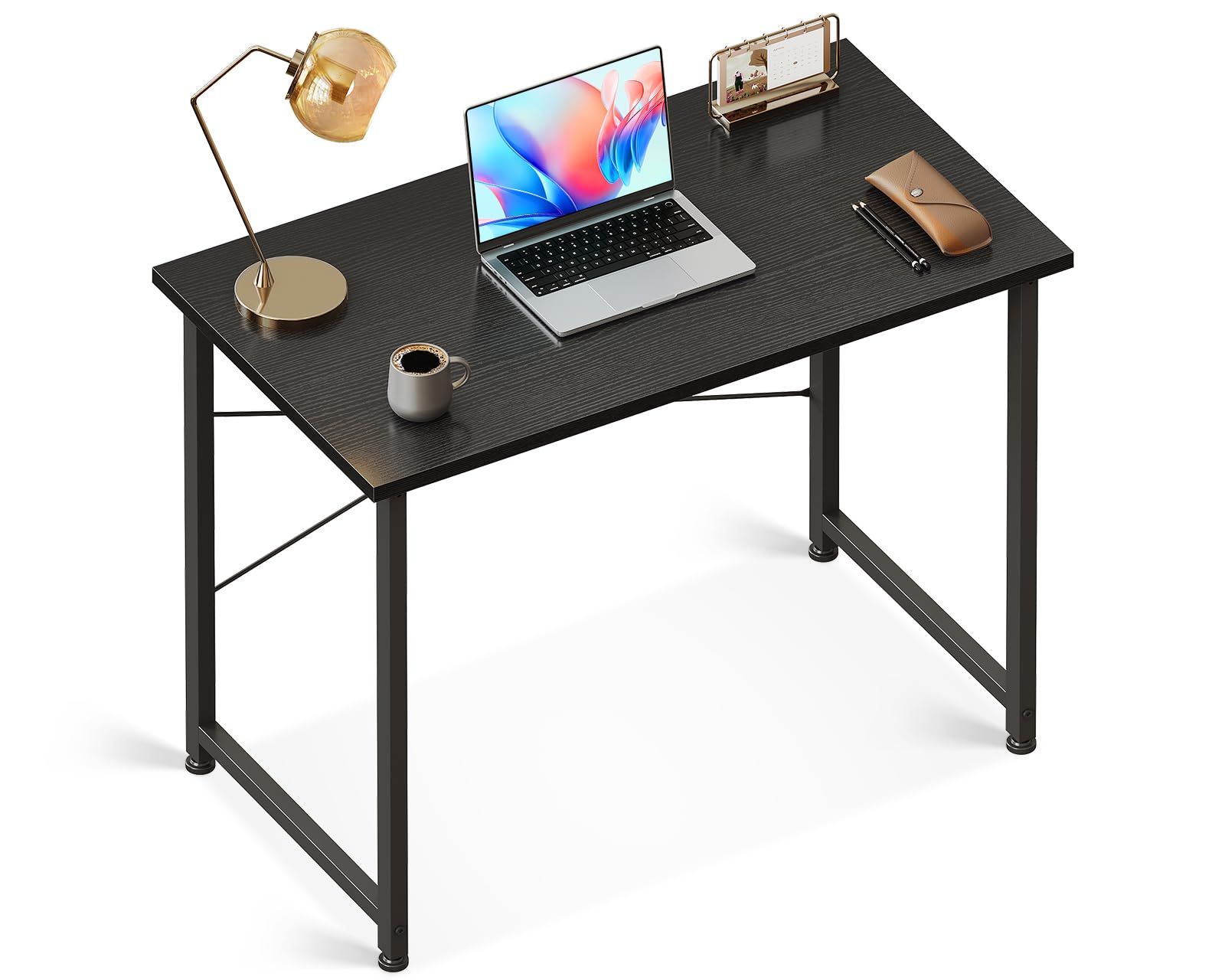 AODK デスク 机 pcデスク 幅80cm パソコンデスク小さい computer desk ゲーミングデスク 学習机 コンパクト 在宅ワーク おしゃれ 組立簡単 ブラックｍａ