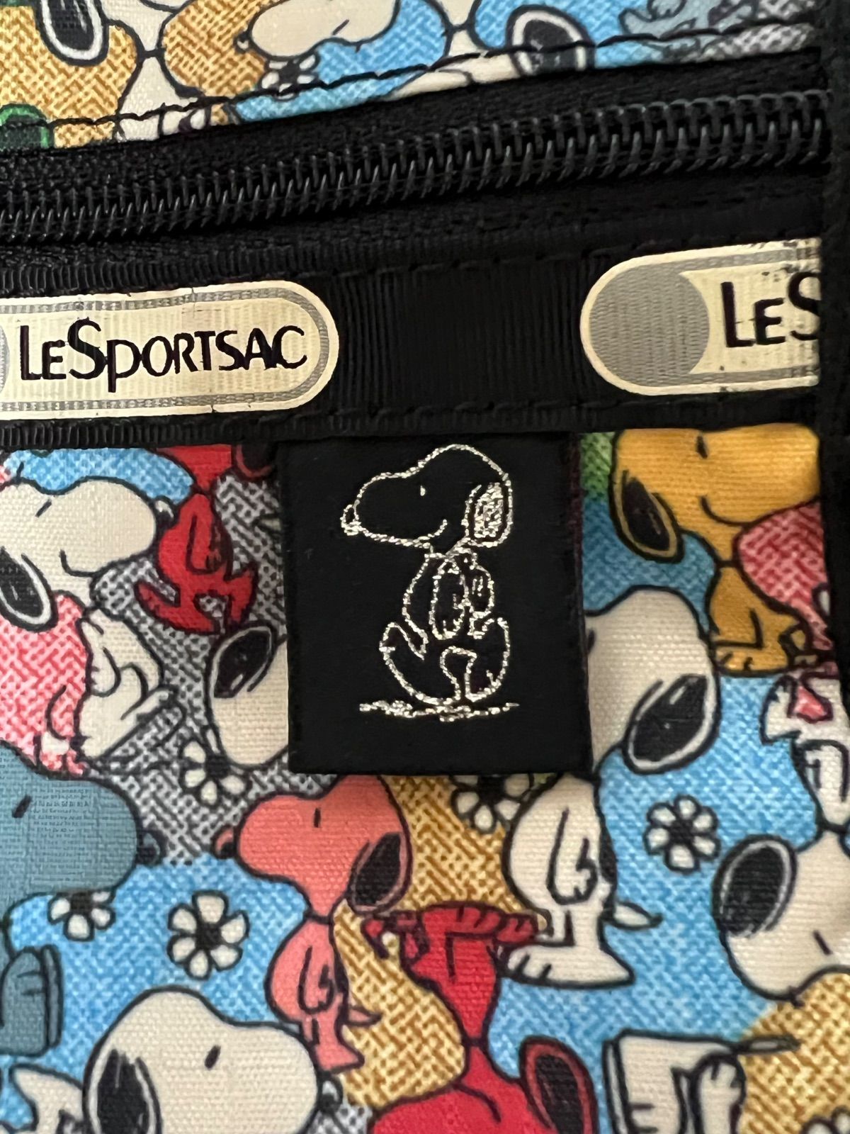 スヌーピ Y【Y8-64】◇ LESPORTSAC SNOOPY スヌーピーコラボ ショルダーバッグ