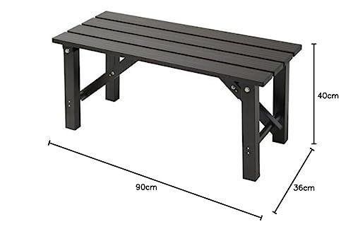 ガーデンマスター(Gardenmaster) 折りたたみ縁台 幅90×奥行36×高さ40cm ガーデンベンチ ガーデンチェア ベランダ バルコニー 軽量 踏み台 玄関台 お庭 ガーデンマスター ダークブラウン OLE-90(沖縄・離島の方発送 f424a5b2