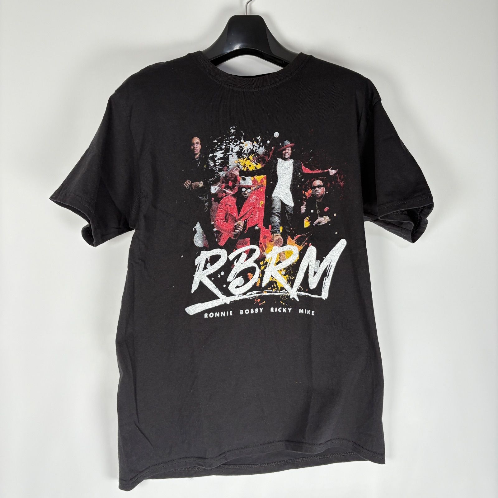 Tシャツ 半袖 バンT ビンテージ ブラック RBRM　New Edition