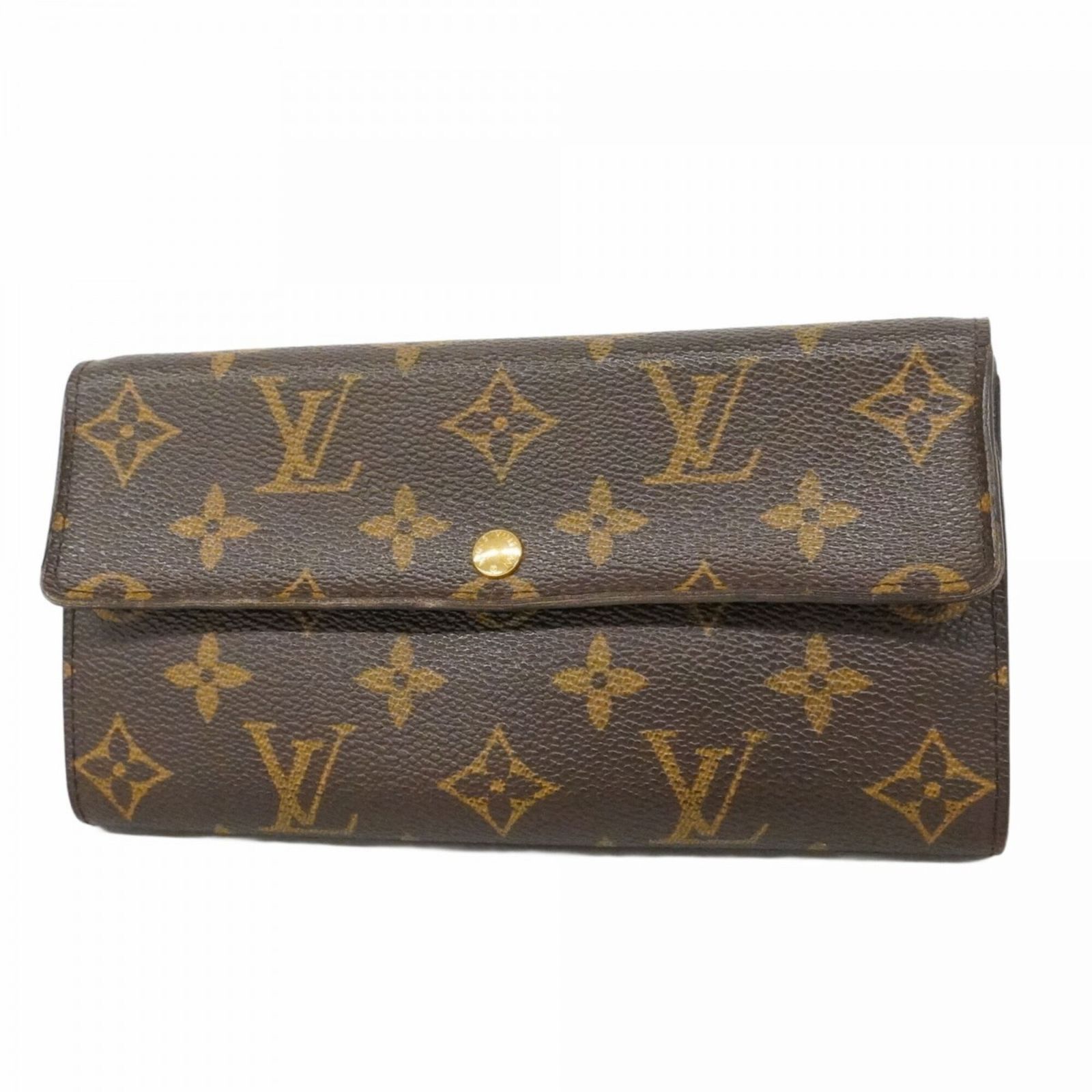 ルイ・ヴィトン(Louis Vuitton) ルイ・ヴィトン 長財布 モノグラム ポシェットポルトモネクレディ M61726 ブラウンレディース
