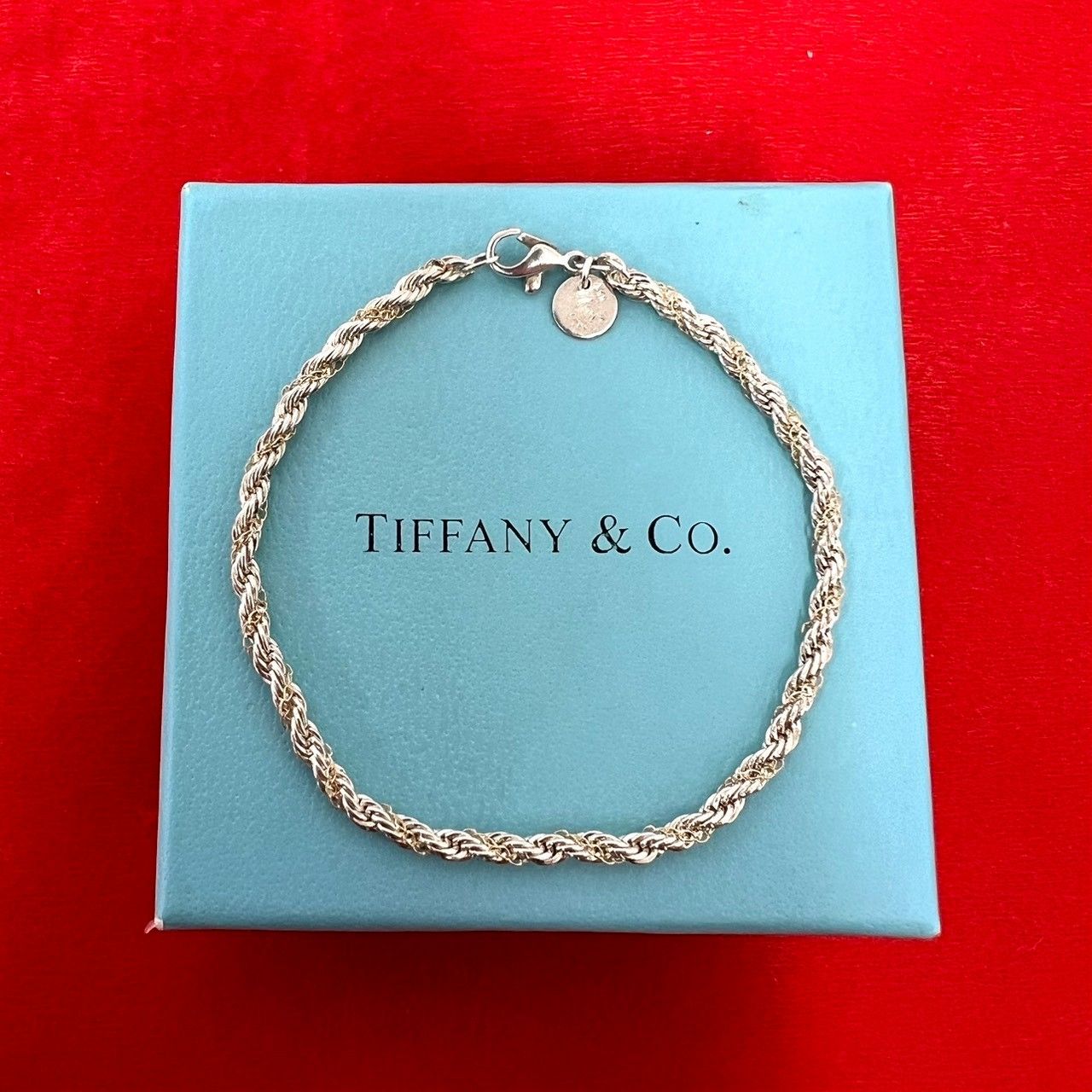 極 美品 TIFFANY&Co. ティファニー ツイストロープ ブレスレット シルバー925 K18イエローゴールド アクセサリー シルバー ゴールド 35244