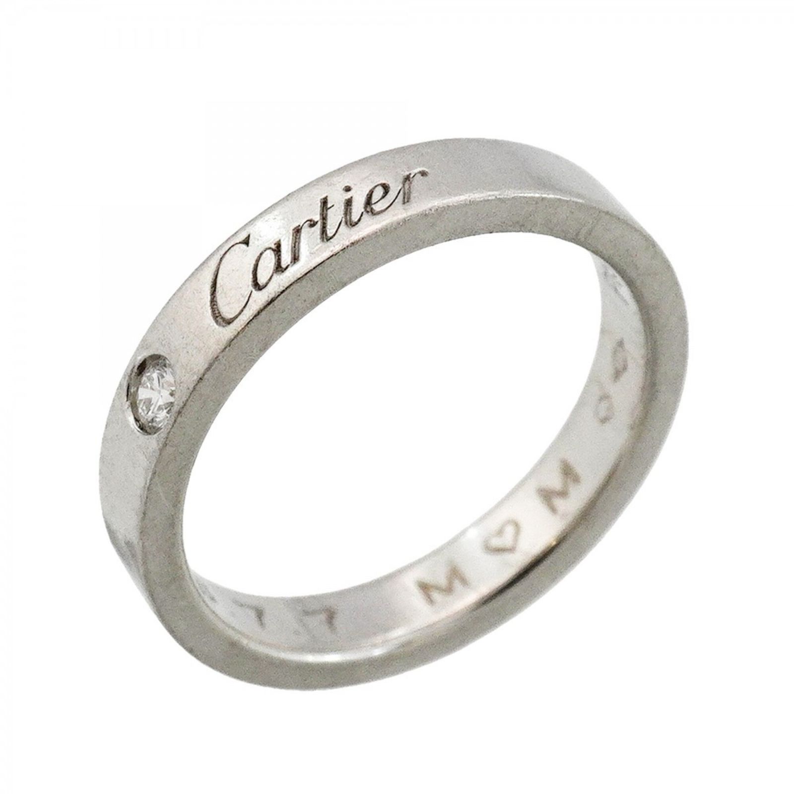 カルティエ(Cartier) カルティエ リング Cドゥ 1PD Pt950 プラチナ