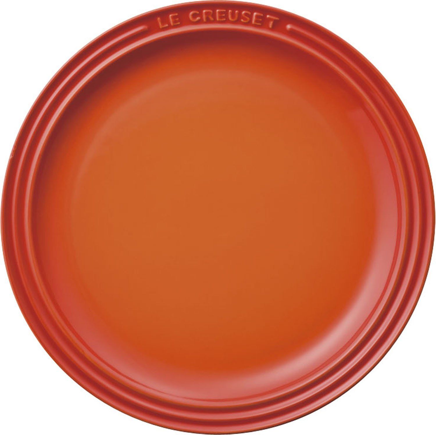 ル・クルーゼ(Le Creuset) 皿 ラウンド・プレート 23 cm オレンジ 耐熱 耐冷 電子レンジ オーブン 対応 オーブン皿 耐熱皿 【日本正規販売品】pms ec511b35
