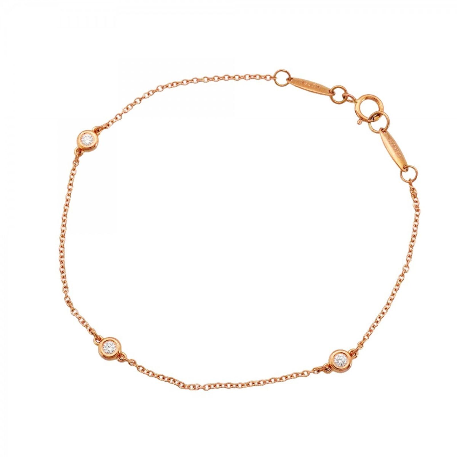 ティファニー(Tiffany) ティファニー ブレスレット バイザヤード 3PD 18KPG ピンクゴールド ダイヤモンドレディース