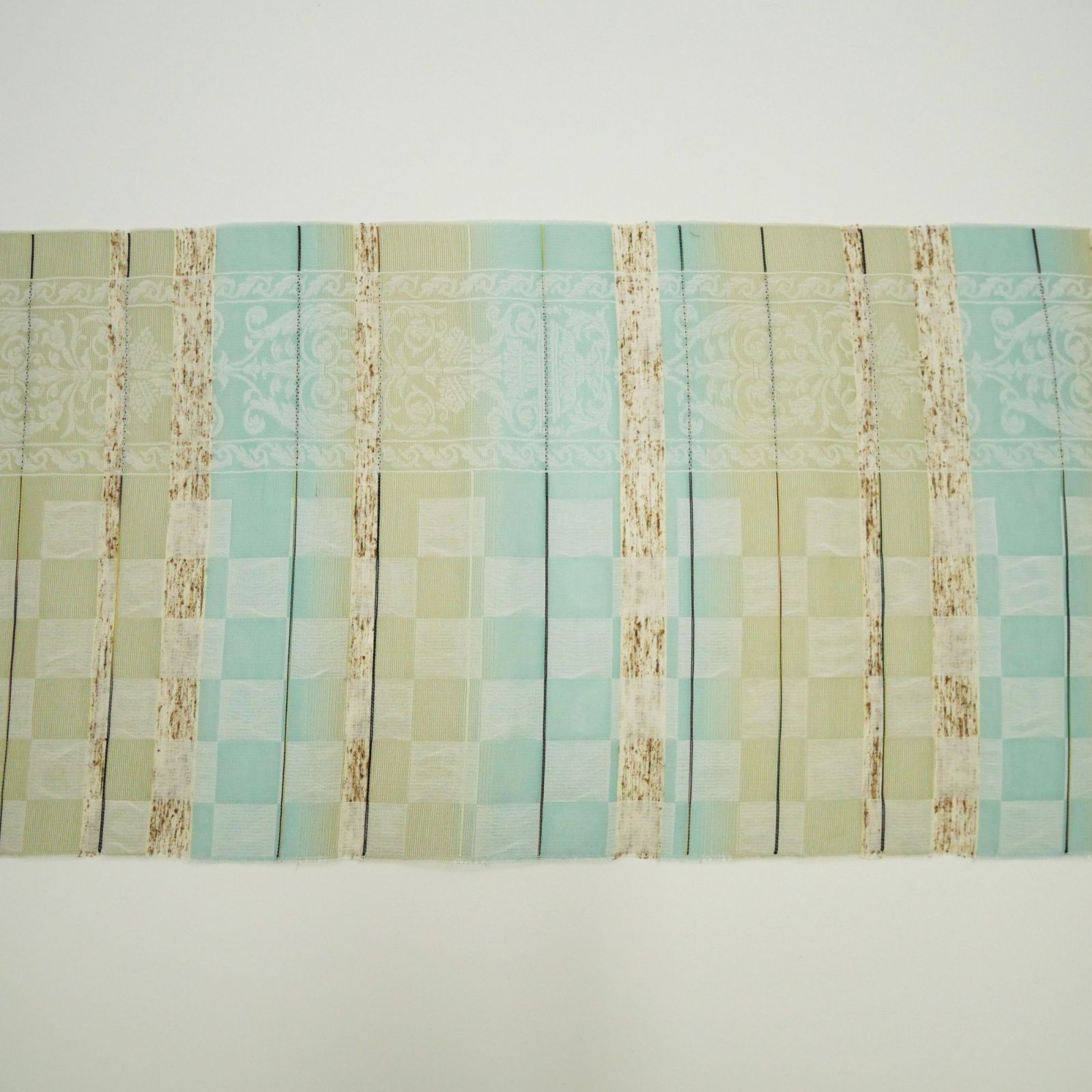 新品・未仕立て】｜夏帯｜正絹｜西陣織｜大光謹製｜九寸名古屋帯｜紗織 