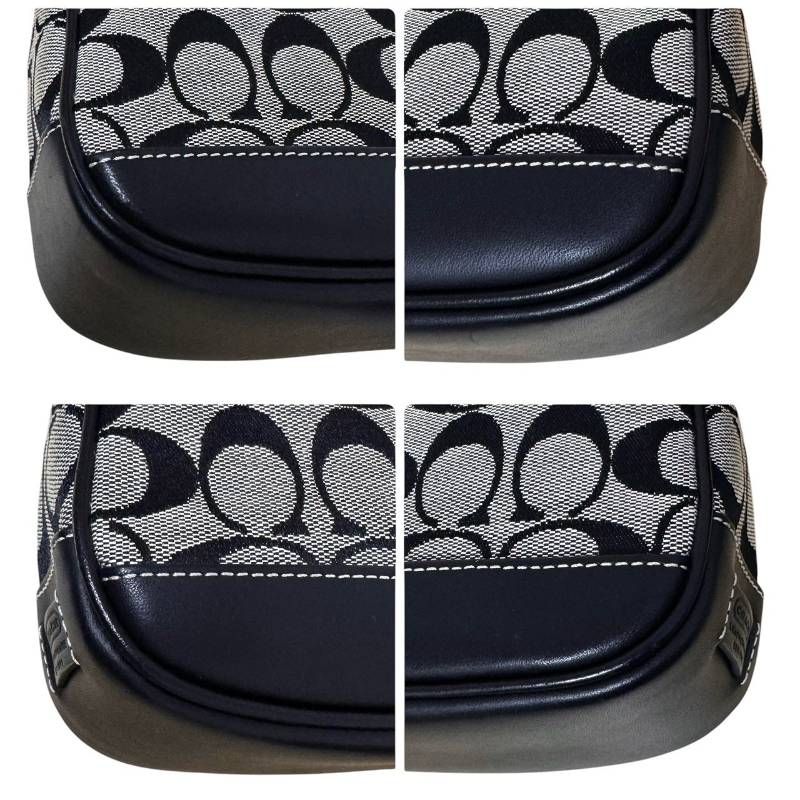 美品☆COACH コーチ☆ハンドバッグ アクセサリーポーチ シグネチャー