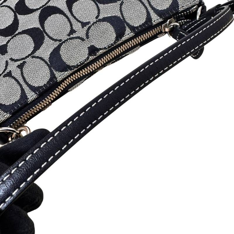 美品☆COACH コーチ☆ハンドバッグ アクセサリーポーチ シグネチャー