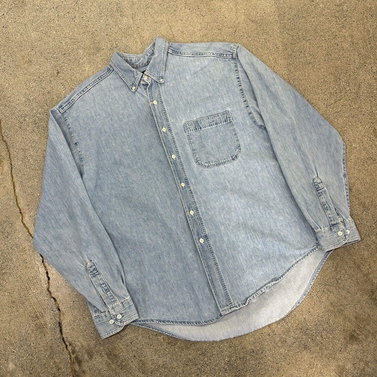 【GAP】90s Denim Shirt Made in USA XL