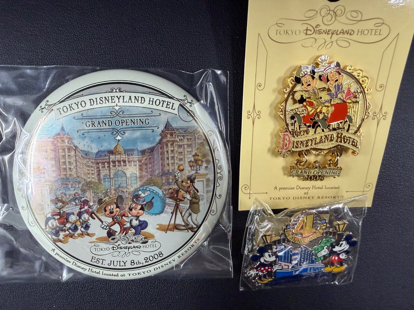 ☆ディズニーランドホテル アンバサダーホテル 記念ピンバッジ 缶