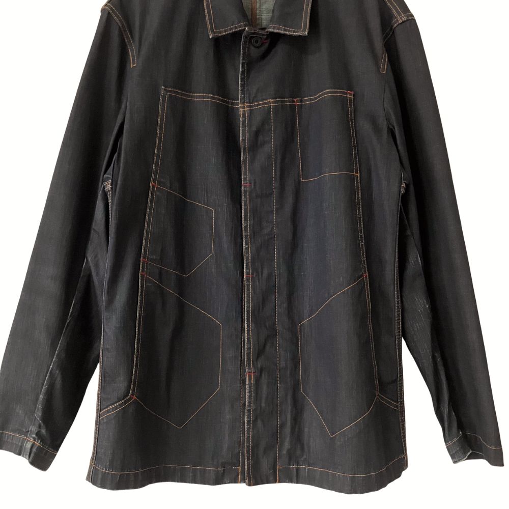 ジャケット・アウター Marithe Francois Girbaud gimmick jacket 希少】Marithe Francois Girbaud Denim Jacket M Black マリテ