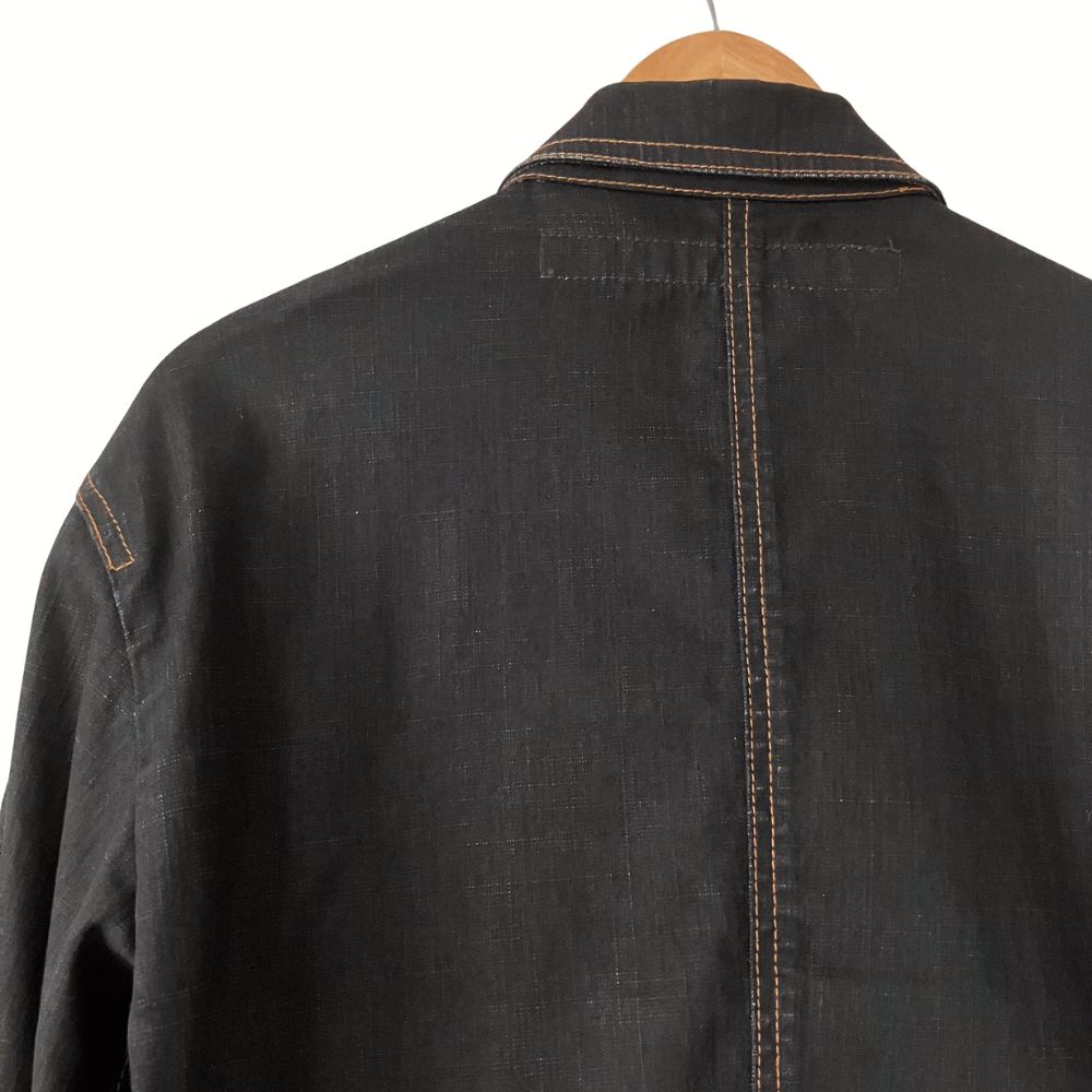 MARITHE FRANCOIS GIRBAULD ブラックジャケット 希少】Marithe Francois Girbaud Denim Jacket M Black マリテ