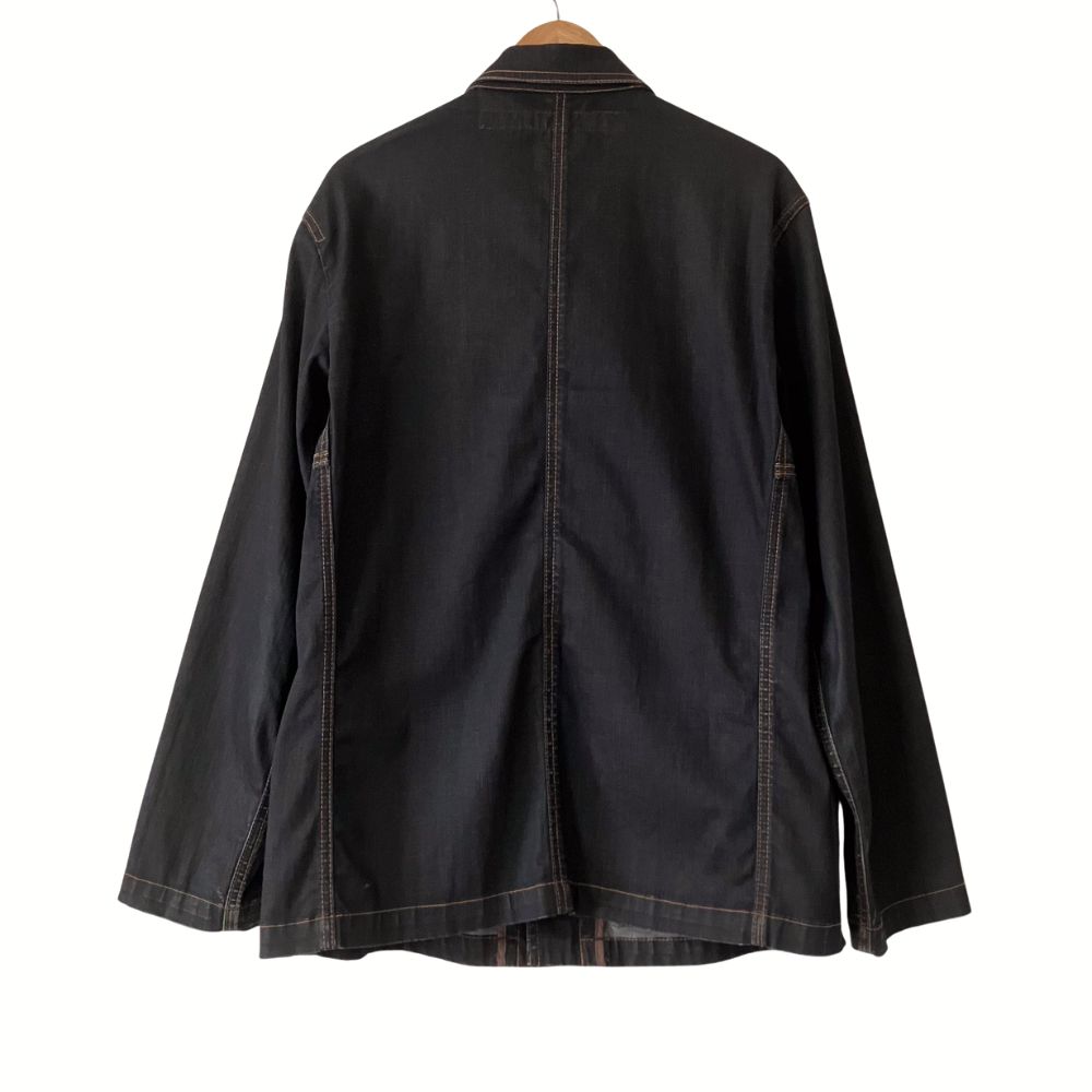 希少】Marithe Francois Girbaud Denim Jacket M Black マリテ