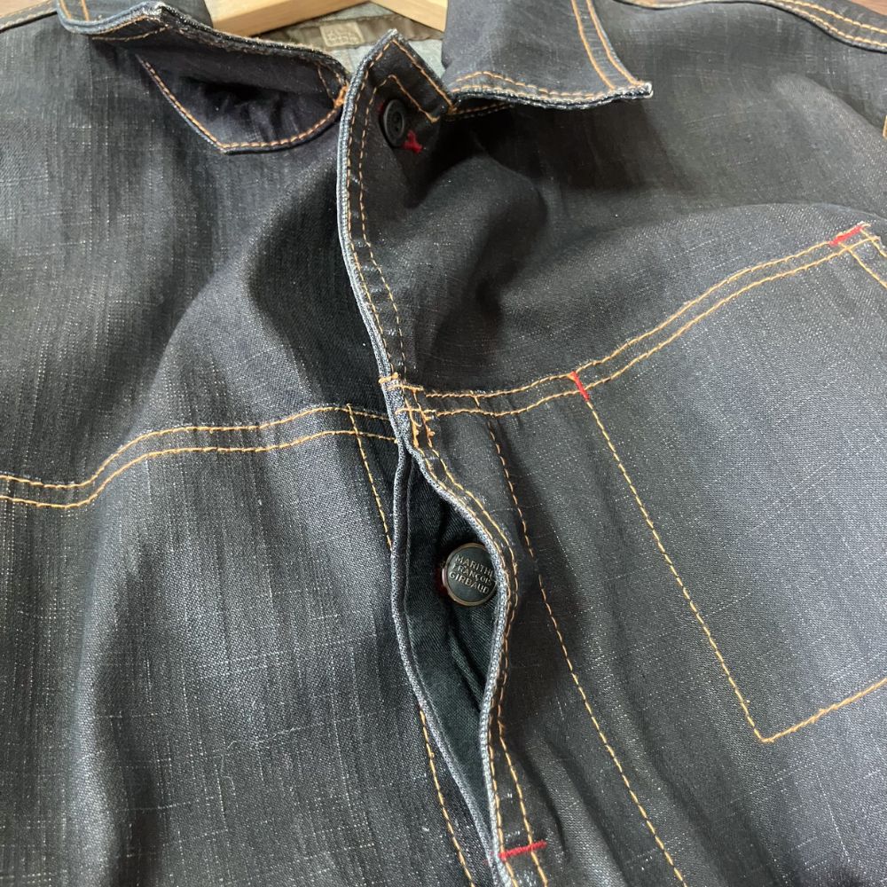 希少】Marithe Francois Girbaud Denim Jacket M Black マリテ