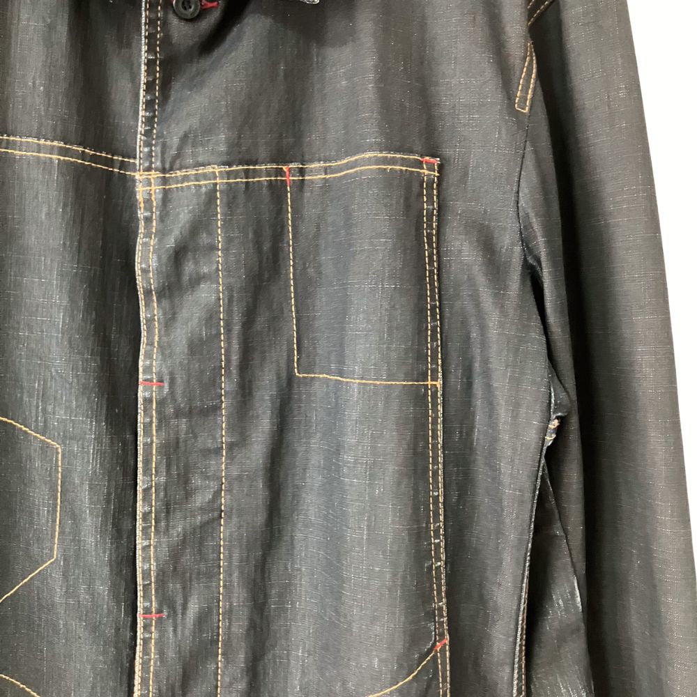 希少】Marithe Francois Girbaud Denim Jacket M Black マリテ