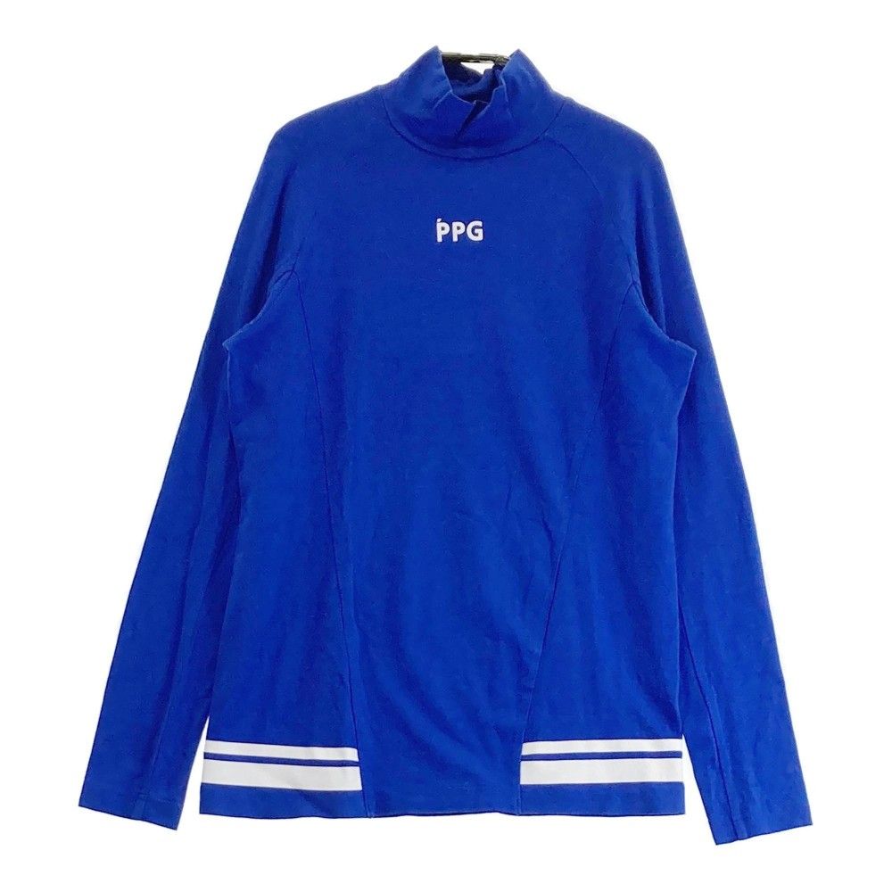 サイズ：1 PGG PEARLY GATES パーリーゲイツ ハイネック 長袖Tシャツ ブルー系 [240101283819]# ゴルフウェア レディース ストスト