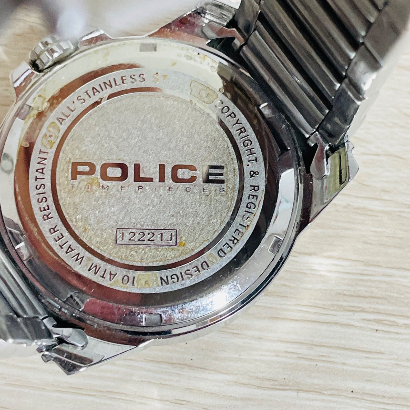 POLICE 12221J メンズ腕時計 パープル文字盤 - メルカリ