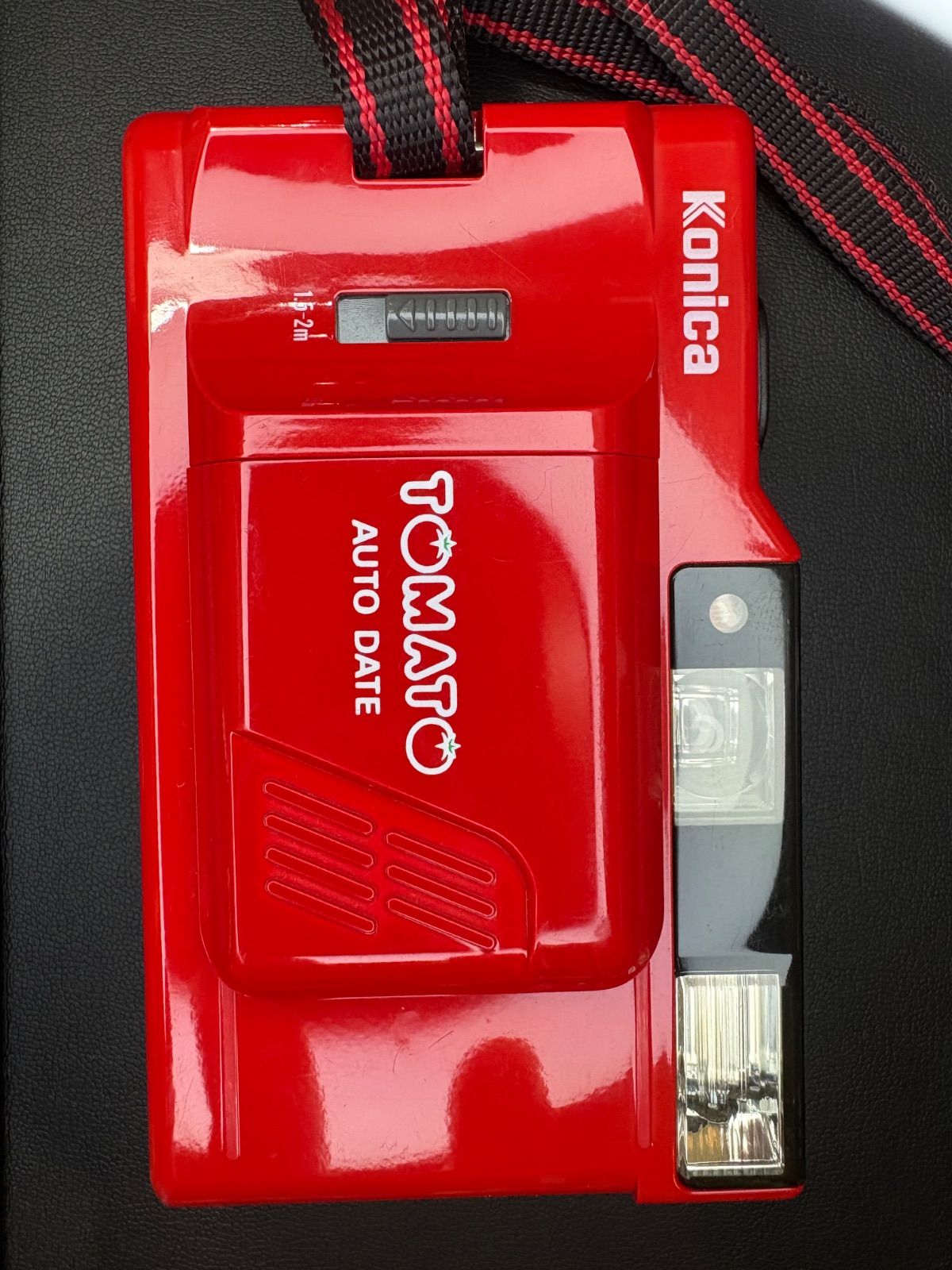 ☆Konica TOMATO AUTO DATE コンパクトフィルムカメラ レッド ケース付