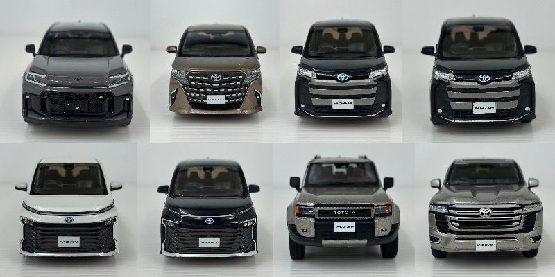 中古品】TOYOTA トヨタ カラーサンプルミニカー 8台まとめ RAV4 NOAH