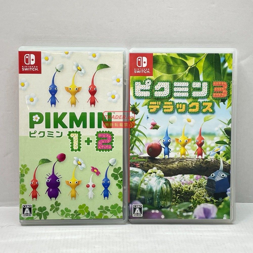 Switch ピクミン1+2、3 01w-6752 ○ Nintendo Switch ニンテンドースイッチソフト 2点