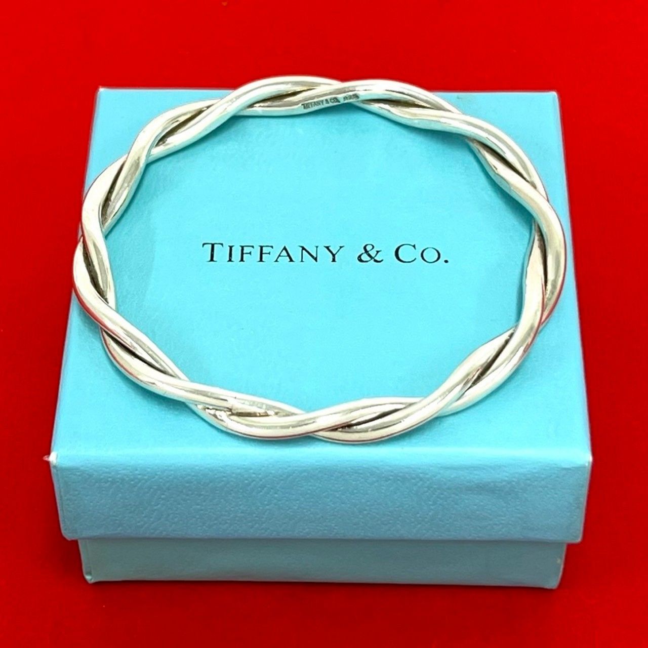 【最終値下げ！ TIFFANY ヴィンテージ ツイスト バングル シルバー925 極 美品 TIFFANY&Co. ティファニー ヴィンテージ ツイスト バングル