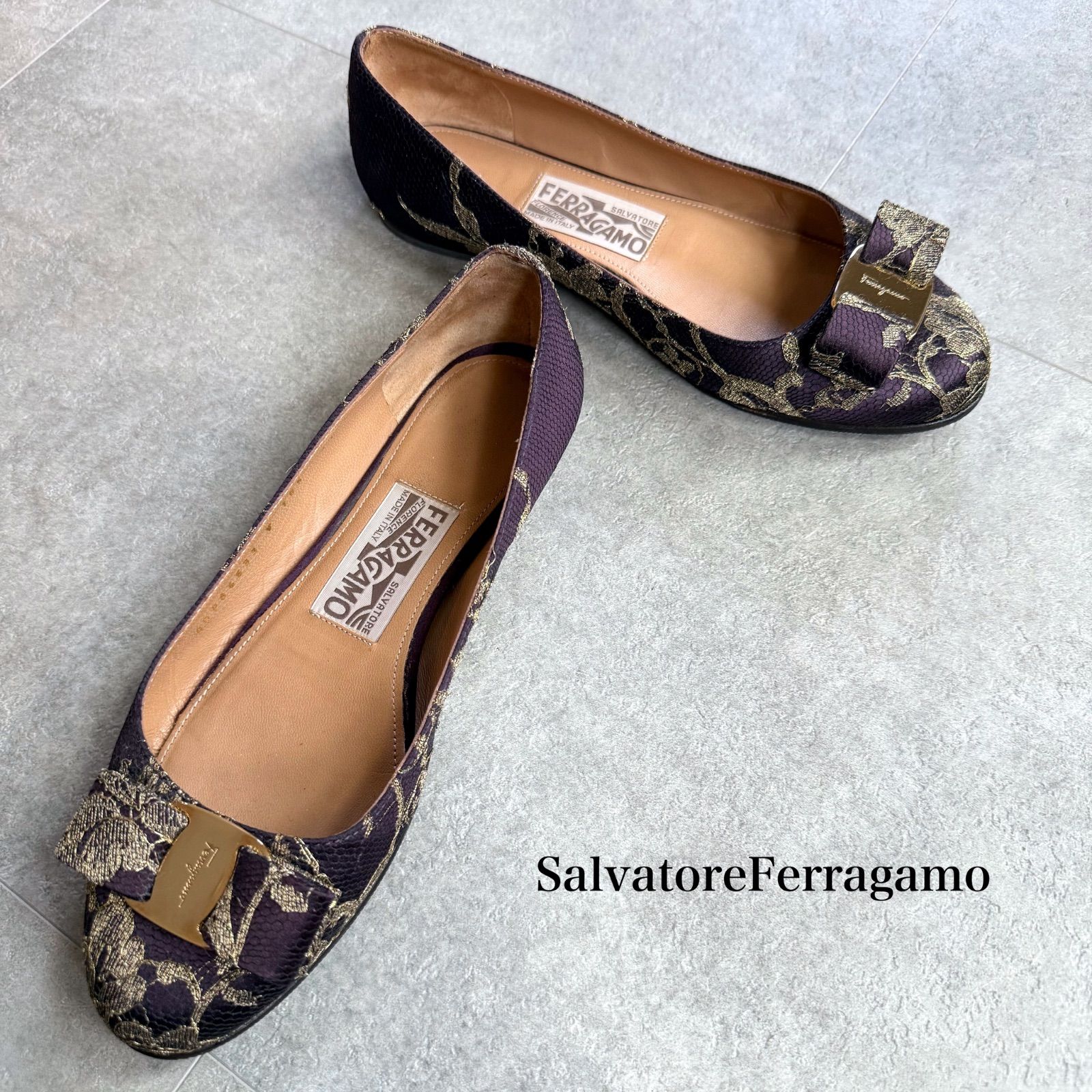 SalvatoreFerragamo サルヴァトーレフェラガモ フラットシューズ 