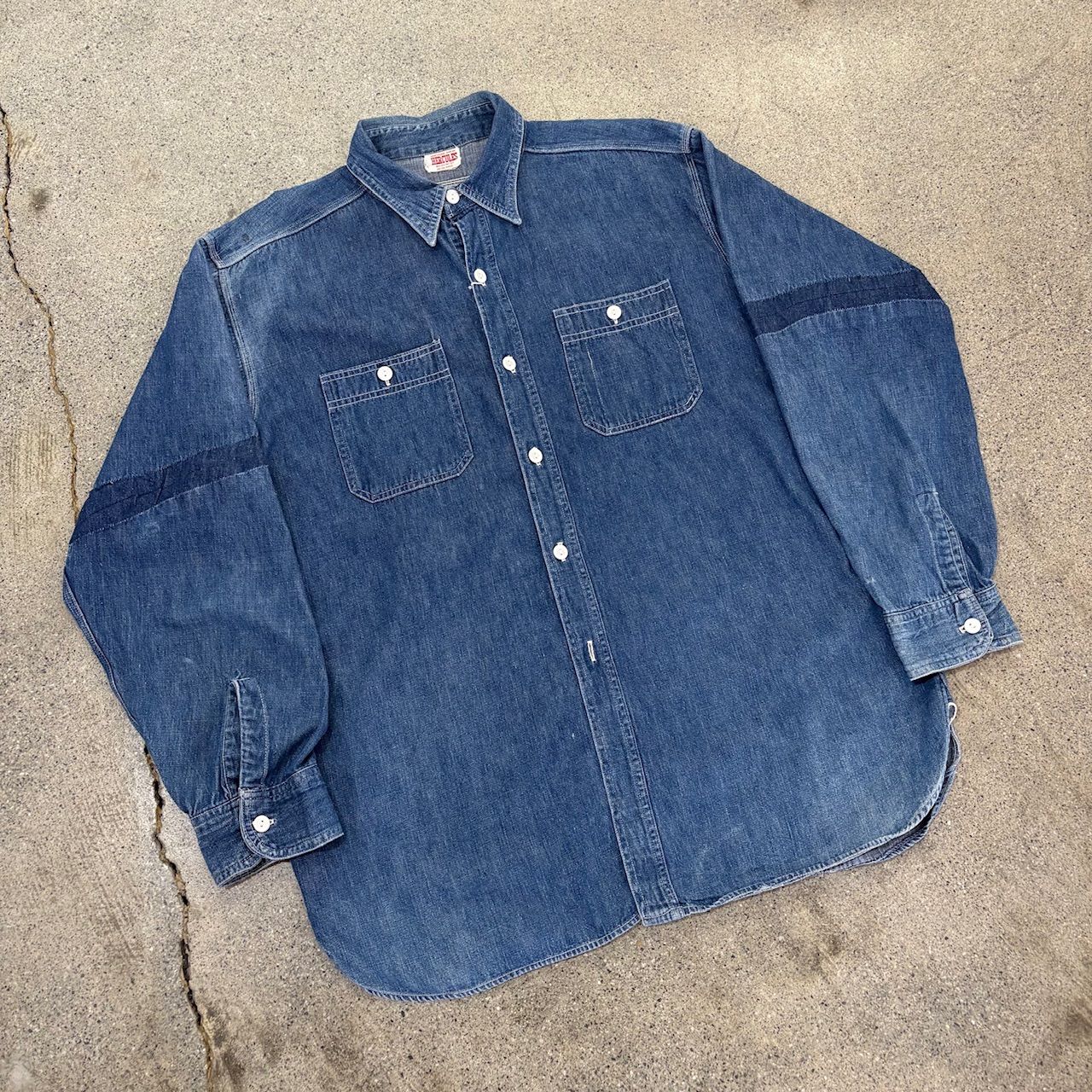 【HERCULES】〜50s Denim Shirt Approx.XL 