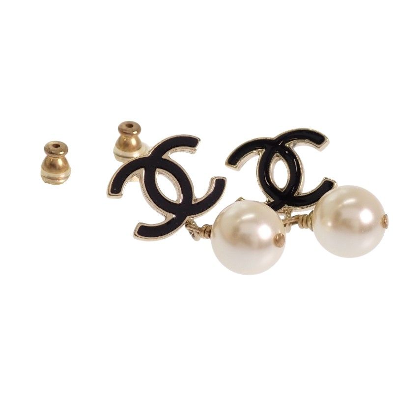 シャネル CHANEL CC ココマーク パール ドロップ 06A ピアス メタル