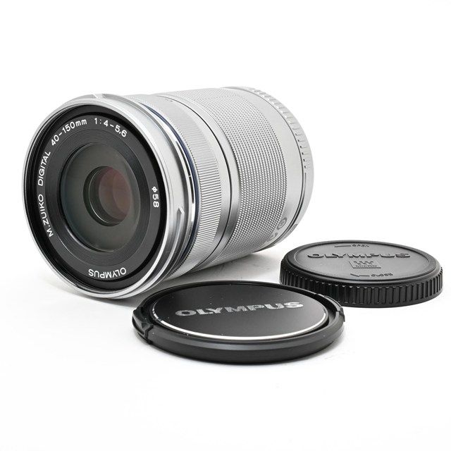 ＜美品＞ OLYMPUS M.ZUIKO DIGITAL ED 40-150mm F4.0-5.6 R シルバー｜望遠ズームレンズ｜マイクロフォーサーズ｜動作良好｜外観非常に綺麗｜光学良好｜前後キャップ付属